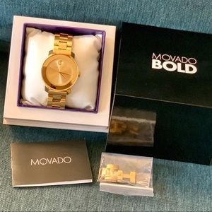 Movado Bold Gold Watch